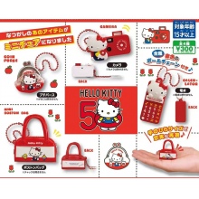 5cm Sanrio Hello Kitty 50th Anime Gashapon Figure set