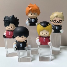 5.5cm Haikyuu sitting anime figures set(5pcs a set...