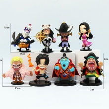 8pcs/set 8cm One Piece anime figures(OPP bag)