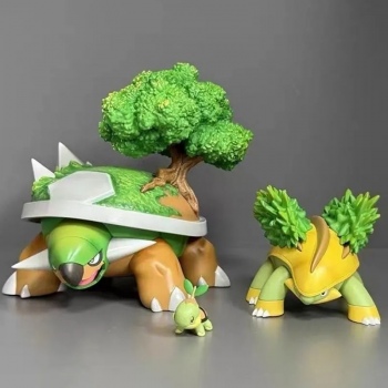 11cm Pokemon Full Coating Torterra Evolution Set Figure