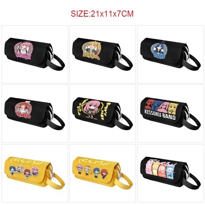 Bocchi The Rock anime canvas pen case pencil bags