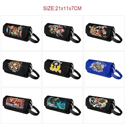 One Piece anime canvas pen case pencil bags