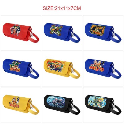 Naruto anime canvas pen case pencil bags
