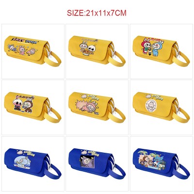 Labubu anime canvas pen case pencil bags