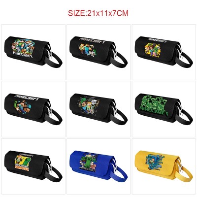 Minecraft game canvas pen case pencil bags
