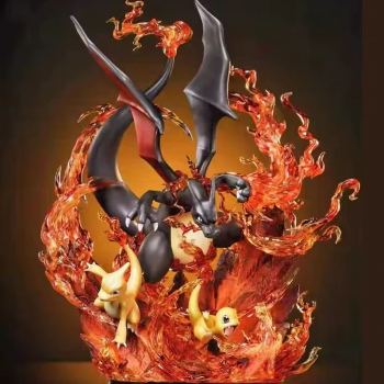 30cm Anime Pokemon Charizard anime Figure(can lightable)