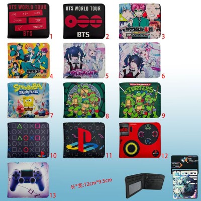 SpongeBob BTS Ninja Turtles Game controller wallet purse