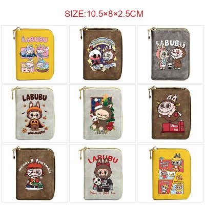 Labubu Zipper Short Wallet Card Holder Pack
