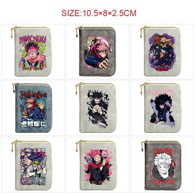 Jujutsu Kaisen Zipper Short Wallet Card Holder Pack