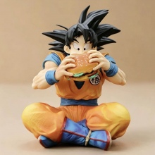 14cm Dragon Ball Son Goku Eat Hamburger anime Figu...