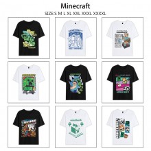 Minecraft game summer short sleeve cotton t-shirts