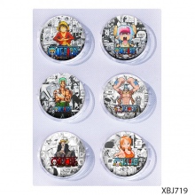 25mm One Piece Mini Capsule Badge Brooch Beans 6pc...
