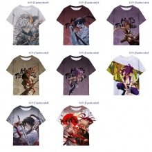 Hell's Paradise Jigokuraku anime milk silk fabric t-shirts