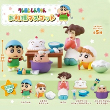 5pcs/set Crayon Shin-chan Family Cooking Figures