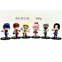 6pcs/set Naruto anime figures(OPP bag)