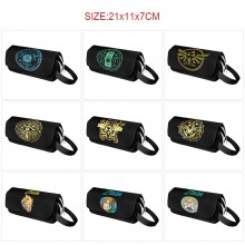 The Legend of Zelda game canvas pen case pencil ba...
