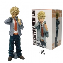 19cm My Hero Academia school uniform Bakugou Katsuki figure