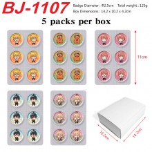 5packs/box Chainsaw Man Mini Capsule Badge Brooch ...