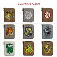 Harry Potter Zipper Short Wallet Card Holder Pack