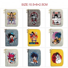 Dragon Ball Zipper Short Wallet Card Holder Pack