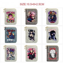 Jujutsu Kaisen Zipper Short Wallet Card Holder Pac...