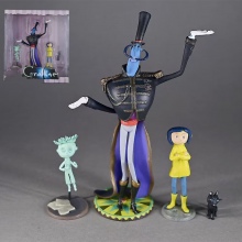 4pcs/set New Movie Coraline Figure 3-16cm