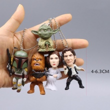 5pcs/set Star Wars anime figure doll key chains