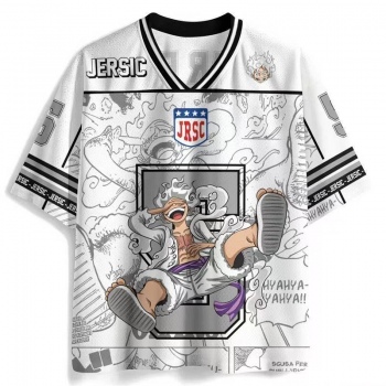 One Piece Soccer Short Sleeve Printed T-Shirt