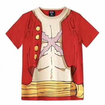 One Piece Character Designs Short Sleeve Printed T-Shirt