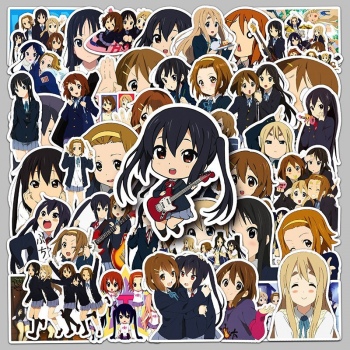50pcs K-ON anime waterproof stickers set