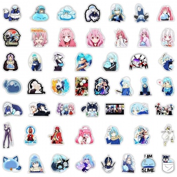 50pcs Tensei shitari slime anime waterproof stickers set