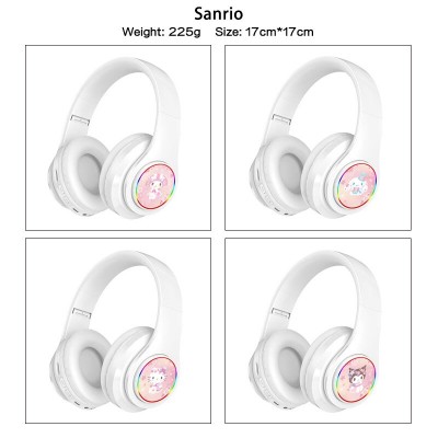 Sanrio Melody kitty Cinnamoroll Kuromi wireless bluetooth stereo support card earphone headphones