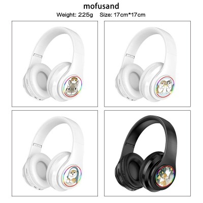 Mofusand Shark Cat wireless bluetooth stereo support card earphone headphones