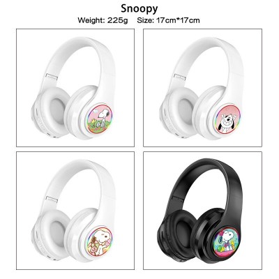 Snoopy wireless bluetooth stereo support card earphone headphones