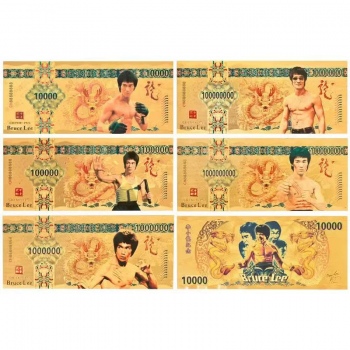 Bruce Lee coin gold banknotes bills(price for 1pcs)