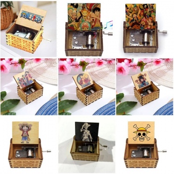 One Piece Hand Crank Wooden Musical Boxes