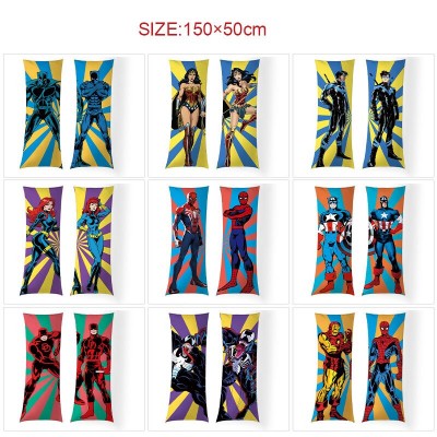Super Hero Iron Spider Super Man two-sided long pillow adult body pillow 50*150CM
