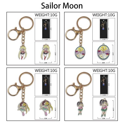 Sailor Moon Colorful Enamel Alloy Key chain Keychain