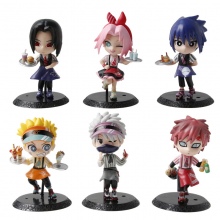 6pcs/set Naruto anime figures(OPP bag)