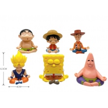 6pcs/set Spongebob Dragon Ball One Piece Crayon Sh...