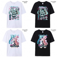 Hatsune Miku anime short sleeve cotton t-shirt