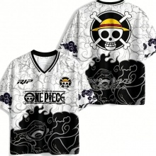 One Piece Soccer Short Sleeve Printed T-Shirt