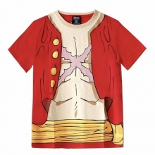 One Piece Character Designs Short Sleeve Printed T-Shirt