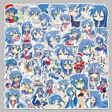 50pcs Lucky Star anime waterproof stickers set