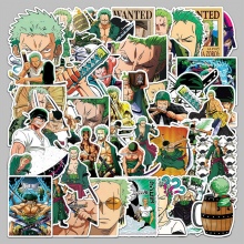 50pcs One Piece Roronoa Zoro waterproof stickers set