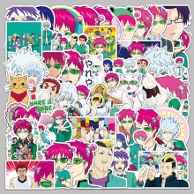 50pcs The Disastrous Life of Saiki K waterproof stickers set