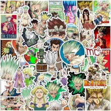 50pcs Dr.Stone anime waterproof stickers set
