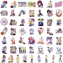 50pcs Angel Beats anime waterproof stickers set