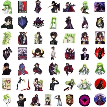 50pcs Code Geass anime waterproof stickers set