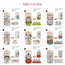 CHIIKAWA anime frosted glass cups 350ml/450ml
